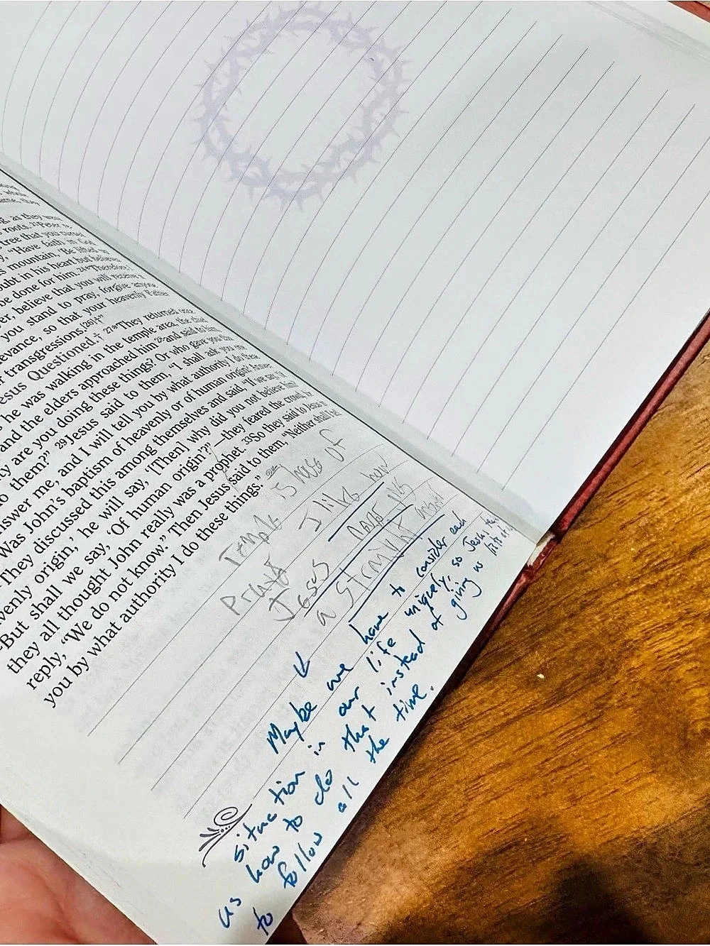 The New American Bible Gospel of Mark Journal Hardback